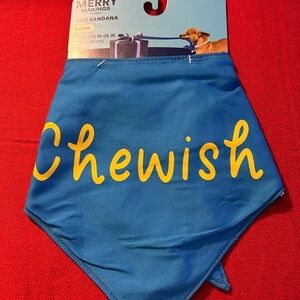 Merry Makings Chewish Holiday Dog Bandana (L/XL)